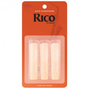 Rico by D'Addario Alto Sax Reeds, Strength 1.5 - 3-pack